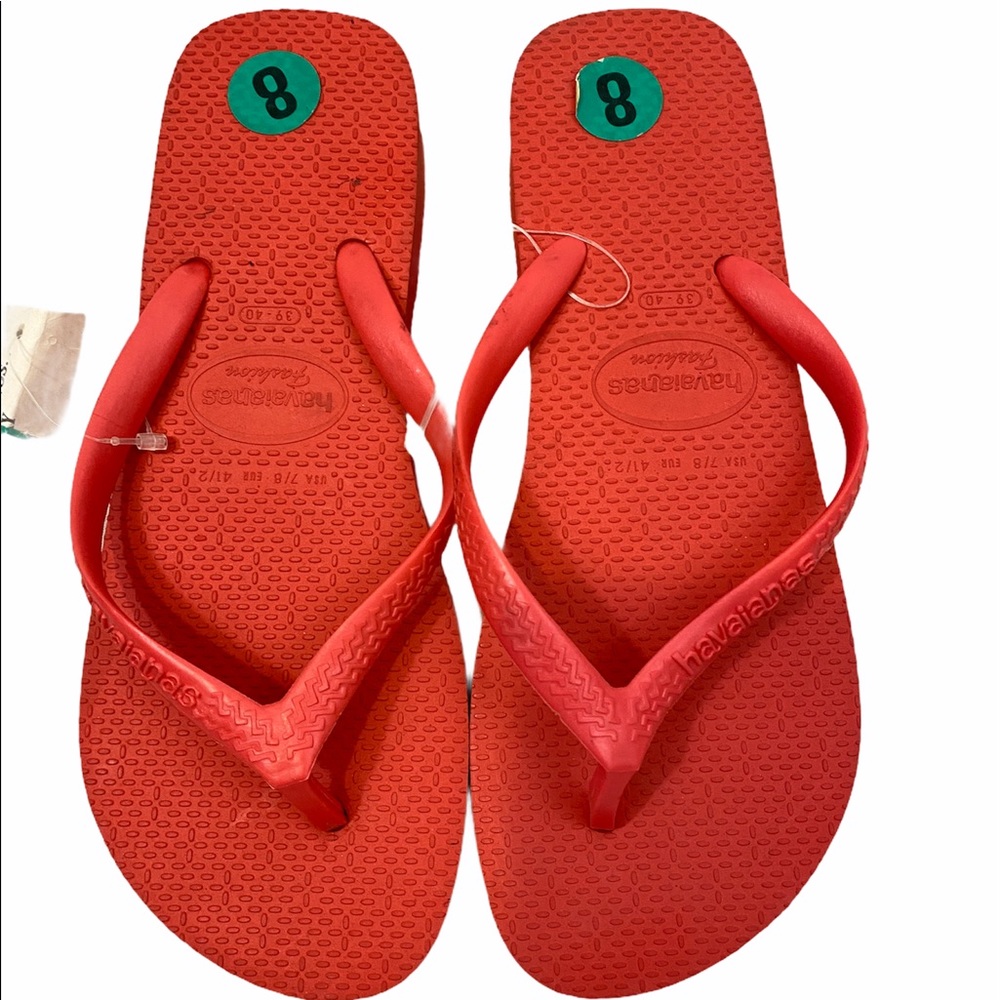 Women’s Havaianas Top Orange Rubber Flip Flops 7_2